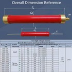 1pc New Ri80 High Voltage Glass Glaze Resistors 20w  50w 100w  From 1k To 500m   