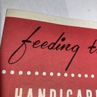 Feeding The Handicapped Child - Arkansas Board Of Health - Vintage 1958 Brochure