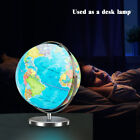 13  Illuminated World Globe 720   Rotating Study Cartography Map W  Led Light