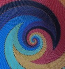 Zulu Handmade Telephone Wire Basket  9   Vibrant Swirling Pattern