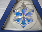 Swarovski 2016 Le 25th Anniversary 5258537 Snowflake Ornament In Box Nice Bin 