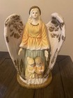 Vintage Ceramic Guardian Angel With Children