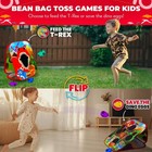 Swooc Games - Dino Frenzy      2-in-1 Corn Hole Games For Kids   5-second Setup   
