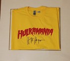 Hulk Hogan Signed Hulkamania Yellow T-shirt Pia Certified Wwe Legend Autograph