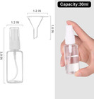 Spray Bottle  1oz 30ml Small Plastic Fine Mist Spray Bottles  Mini Empty Travel