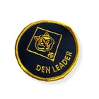 Vintage 70s Boy Scouts Of America Cub Scouts Den Leader Embroidered Patch Bsa 3   