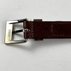 Braided Leather Belt Mens 40 Brown Woven Silver Buckle Preppy Classic Minimalist