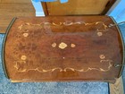 Vintage Italian Sorrento Marquetry Inlaid Drop-leaf Bar tea Cart - Loose Handle