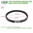 10l0l Golf Cart Clutch Drive Belt For Ezgo Txt And 1 1  W X 42  L 