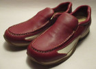 Vintage New St  John s Bay Dublin Red Leather Womens 8 5 Cushion Slip On Loafers