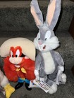 Vintage Looney Tunes 1994 Ace Novelty Plush Set Of 5 Yosemite Sam Bugs Bunny
