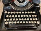 Antique Underwood Elliot Fisher Co 4-bank 1930 s Portable Typewriter case Works