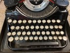 Typewriter Antique Underwood Elliot Fisher Co 4-bank 1930 s Portable  case Works