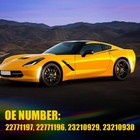 4pcs Smoke Lens White Led Side Marker Lights For Chevy Corvette C7 2014-2019 F r