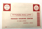 Texaco Oil Gas Touring Center  Trip Request Information Postcard