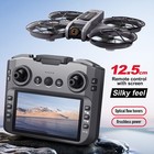 S156 Drone 12cm Screen Wifi Fpv 4k Hd Dual Camera 360   Roll Quadcopter 3 Battery