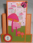 Stampin Up  Card Kit Toadstool Gardens Ladybug Mushrooms Terrific Unique   Cute 