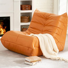  Giant Comfy Leather Bean Bag Chair sofa For Living Room Bedroom Dorm Office-mem