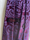 Charvet Place Vendome Silk Tie Burgundy Purple Paisley Made In France
