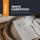White Cardstock Thick Paper 50 Sheets  8 5  X 11  Heavyweight 92lb Cover Card   