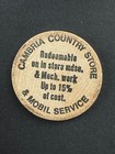 Buffalo New York Wooden Nickel 1983 St Agnes Church Cambria Country Store Mobil