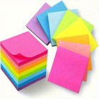300pcs Vibrant Fluorescent Sticky Notes Memo Pads For School office home Message