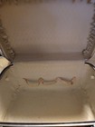 Vintage Red Marbled Hardshell American Tourister Cosmetic Travel Train Case