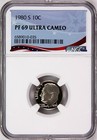 Lot Of 10 - Assorted Roosevelt 10c Proof 69 Uc Slabs   Freshly Graded From Ngc