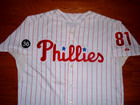Philadelphia Phillies Jesus Tiamo Game Used Worn Jersey Roberts Patch Venezuela