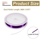 26 Gauge Copper Wire For Jewelry Making Tarnish Resistant Bead Wire Purple