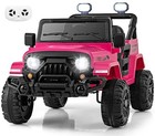  Ride On Truck  12v Battery Powered Electric Vehicle For Kids With Remote Pink