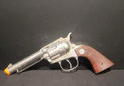 Vintage Nichols    cowhand    Toy Cap Gun Brown Pistol Grips Shoots Rolled Caps