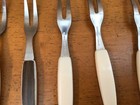Set Of 12 Vintage Mcm Stainless Steel Mini Forks Japan