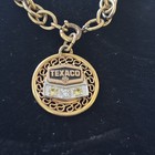 Texaco Service Award Bracelet Charm 1 20 12k Gf Chain Filigree Topaz Diamond