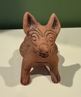 Vintage Red Pottery Clay Mexico Aztec Mayan Folk Art Colima Dog - 5 5 Inch