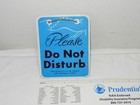 Vintage Hanging Hotel Do Not Disturb Sign With String