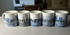 Set Of 5 Starbucks Skyline Series One Mugs 2002 Pdx La Sf San Diego Pike s Place