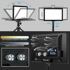 9  Led Video Light  Dimmable Camera Light With Built-in 5000mah Li-ion Battery  