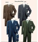 Men s 3 Piece Luxurious Suit With Vest Pants Two Button Two Side Vents Moden Fit