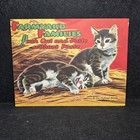 Vintage 1950s Farmyard Families Push Out And Paste Pre-school Book Saalfield