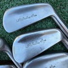 Vintage Ag Spalding   Bros  Irons 2 5 7 9 Leather Grips Steel Shafts