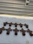 Cast Iron Finial Fleur De Lis Architectural Fence Post Topper  Lot Of 10   1 2   