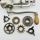 Universal No 00 Meat Food Grinder With Crank Handle With Extra Plates Vintage