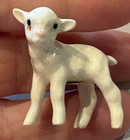 Hagen Renaker White Lamb Ewe Figurine Baby Sheep On The Farm Tiny  Sticker