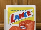 Lance Crackers Flange Sign Toastchee Snack Vintage Style Wall Decor