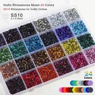 Hotfix Rhinestones Mixed 24 Colors  Ss10 Rhinestones For Crafts Clothes  Hotf   