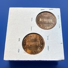 1961-p   D Lincoln Memorial Cents  Two Cherry Red Bu Coins From Obw Rolls   6109