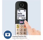 Panasonic Kx-tgu433b  Cordless Phone 3 Handsets With Volume Boost  12db 