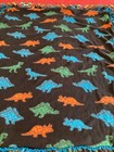 Dinosaur Throw Blanket With Fringe 48 x55  Polyester Fleece