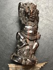 Antique Indonesian Keris Kris Damascus Sword Intricately Carved Handle 19th C